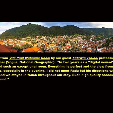 Vila Paul Best Paronamic View Over Medieval Historical Centre Braşov Exterior foto